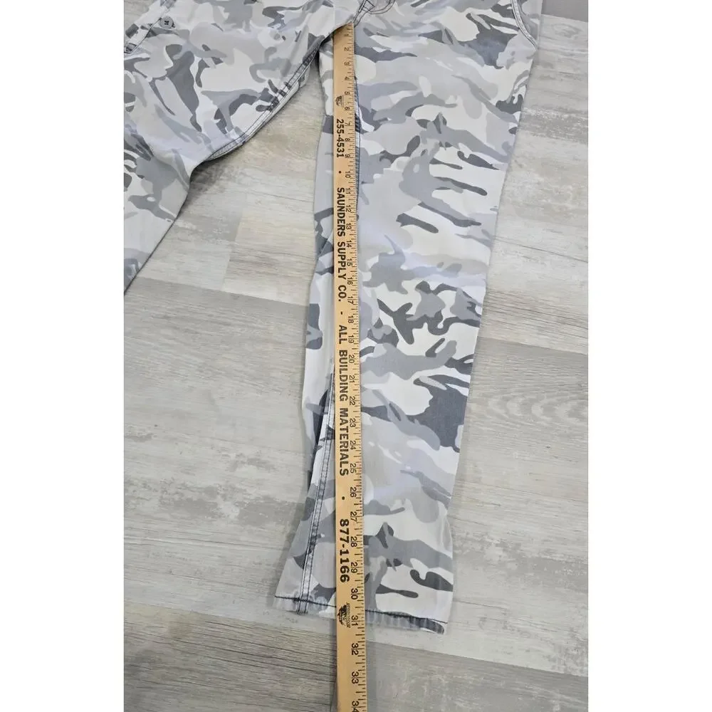 Jordan Craig Men's Camo Jeans 36x32 White Gray Winter Camouflage Streetwear